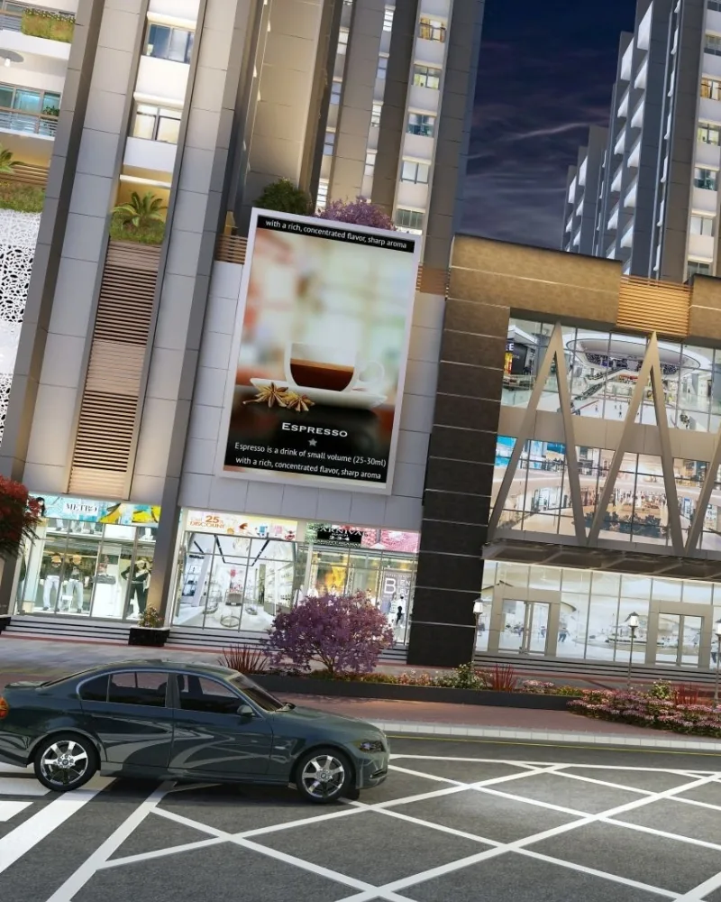 Commercial exterior visualization by SKM Design Hub